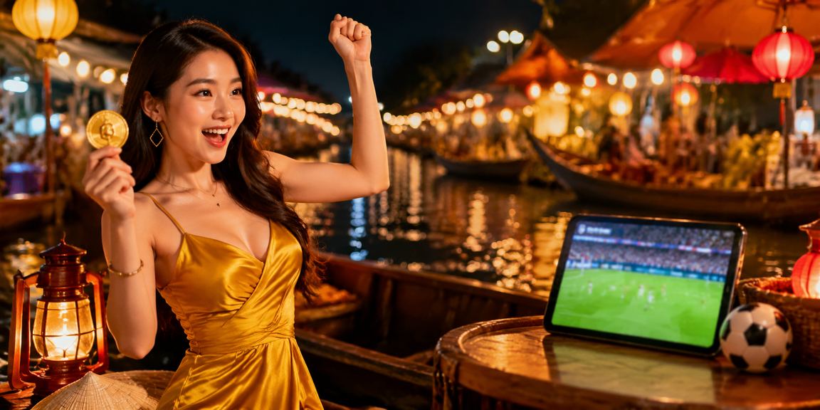 Không khí Hà Nội về đêm gợi bối cảnh người dùng xem thể thao trên di động