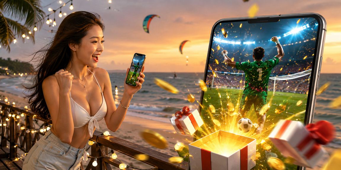 Bãi biển Mũi Né minh họa trải nghiệm casino app trên thiết bị di động
